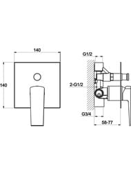 ��������� ��� ���� BelBagno ARLIEARL-BASM-CRM  ������������, �������������, ����