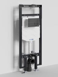 Инсталляция для унитаза WasserKRAFT Dinkel с клавишей смыва, черный матовый 58TLT.010.ME.MB04