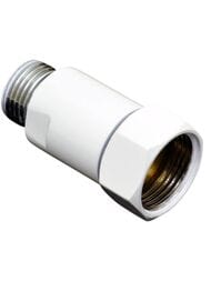 Комплект прямой подводки с накидной гайкой 1/2"х3/4" (белый)