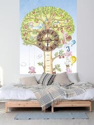 Панно детское Grandeco Jack 'n Rose 2024 LL 6001 (1,06х2,8) дерево, зеленое (рул.)