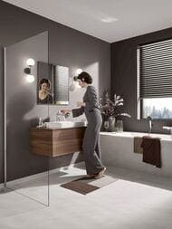 Смеситель Hansgrohe Vivenis 75020000 для раковины, однорычажный, излив 110, сливной гарнитур, хром — изображение 2