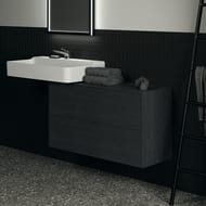 Тумба под раковину Ideal Standard CONCA (1000x373x550) 2 ящика, дымный дуб, со столешницей T4329Y4