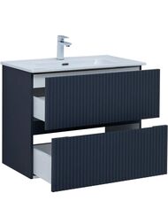 Тумба для раковины Aquanet Джейн 80 (800х455х637) подвесная, 2 ящика, цвет: маренго 335429