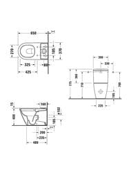 ������ ��������� Duravit D-Neo 20020900001 370�650�400 ������������, ����. ����, WonderGliss �����