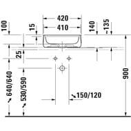 ���������� ��������� Duravit Zencha 420�420��, ��� �������� 2374420071