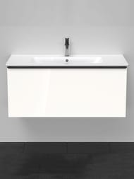 Тумба под раковину Duravit D-Neo 1010x440х462 подвесная, 1 ящ., белый глянец DE4263004220000