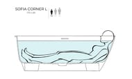 ����� ���������� Salini Sofia Corner L 102515G 1700�850�590 �������, S-Sense ����� ���������