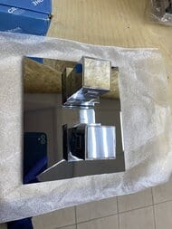 Уценка! Смеситель Grohe Allure Brilliant 19791000 для душа, термостат, квадрат, внешняя часть, хром