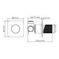 Смеситель WasserKRAFT Fulda 5251 для душа, однозахватный, черный Soft-touch