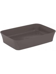 Умывальник IPALYSS Ideal Standard (550х380х125) накладной, без перелива, цвет slate grey E2076V5
