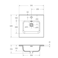 ���������� ��������� BelBagno (510�465�170) ��������, ����� BB500ETL