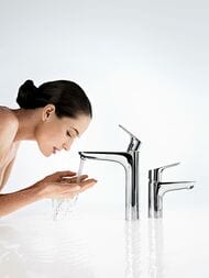 Смеситель Hansgrohe Focus 31608 для умывальника с высоким фиксированным изливом, дон. клап., хром — миниатюра 5