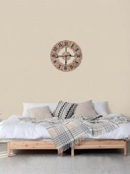 Обои виниловые на флизелине Grandeco Maison MN 1003 (0,53х10,05) ткань, бежевые (рул.)