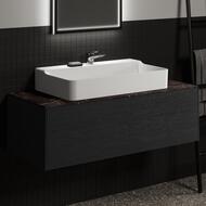 Столешница для тумбы 120 Ideal Standard CONCA 1200x505x6 керамическая, black desire marble T3972DG