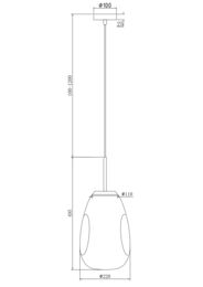 ��������� ���������� Maytoni Mabell (������) P013PL-01G, 60��, IP20, E27, ������