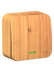 Выключатель Systeme Electric BLANCA 1-клавишный наруж. cх.1 изол.пл., 10А 250В, ясень BLNVA101115