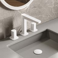 Смеситель WasserKRAFT Saale 9535 для раковины, двухзахватный, белый Soft-touch
