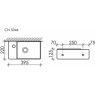 �������� ��������� Ceramicanova Element 395�220�125 ���� ������, ���.��� ���������, ����� CN5046