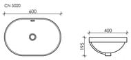 �������� ������������ ������ Ceramicanova Element 600�400�195 ��������, �������, ����� CN5020