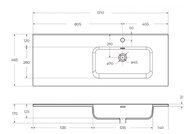 ���������� ��������� BelBagno (1210�465�175) ��������, ���� ������, ����� BB1200ETL-R