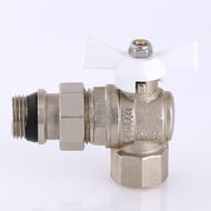 Кран угловой с американкой 3/4"ВН VALTEC BASE белая бабочка, с доп. уплотнением, VT.228.NRW.05 — изображение 5