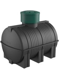 Емкость подземная Polimer Group D-3000 (2130x1440x1875) 3000л, цилиндрическая, черная