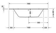 ����� ��������� Duravit D-Code 1900�900 6-�������� ����� 700138000000000