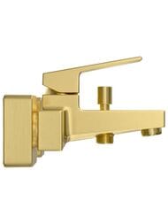 Настенный смеситель для ванны VitrA Minimax Square A4352025EXP однорычажный брашированное золото латунь