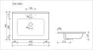 �������� ��������� Ceramicanova Element 610�465�180 �������, ���. ��� ���������, ����� CN7001
