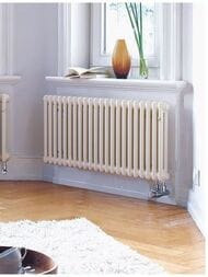 Радиатор Zehnder Charleston 2056 двухтрубчатый 26 секции, нижнее подк. 1/2", 1404 Вт, белый