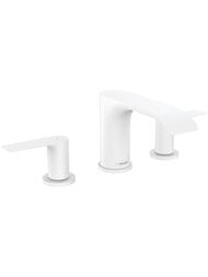 Смеситель Hansgrohe Vivenis 75033700 для раковины на 3 отверстия, излив 90, слив.гарнитур, мат.белый — миниатюра 1