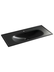 Раковина накладная Ceramicanova Sabo 1000х460х180 1 отв. под смеситель, черный матовый CN13003MB