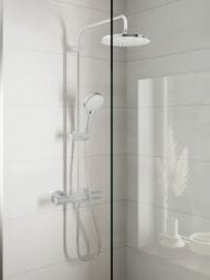 Душевая система Hansgrohe Vernis Blend 26318000 термостат EcoSmart, верхний/ручной душ, хром — изображение 2