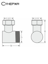 ������ ���������� ������� ����. �����, 1"��3/4" �������� �����, 00-1505-0134