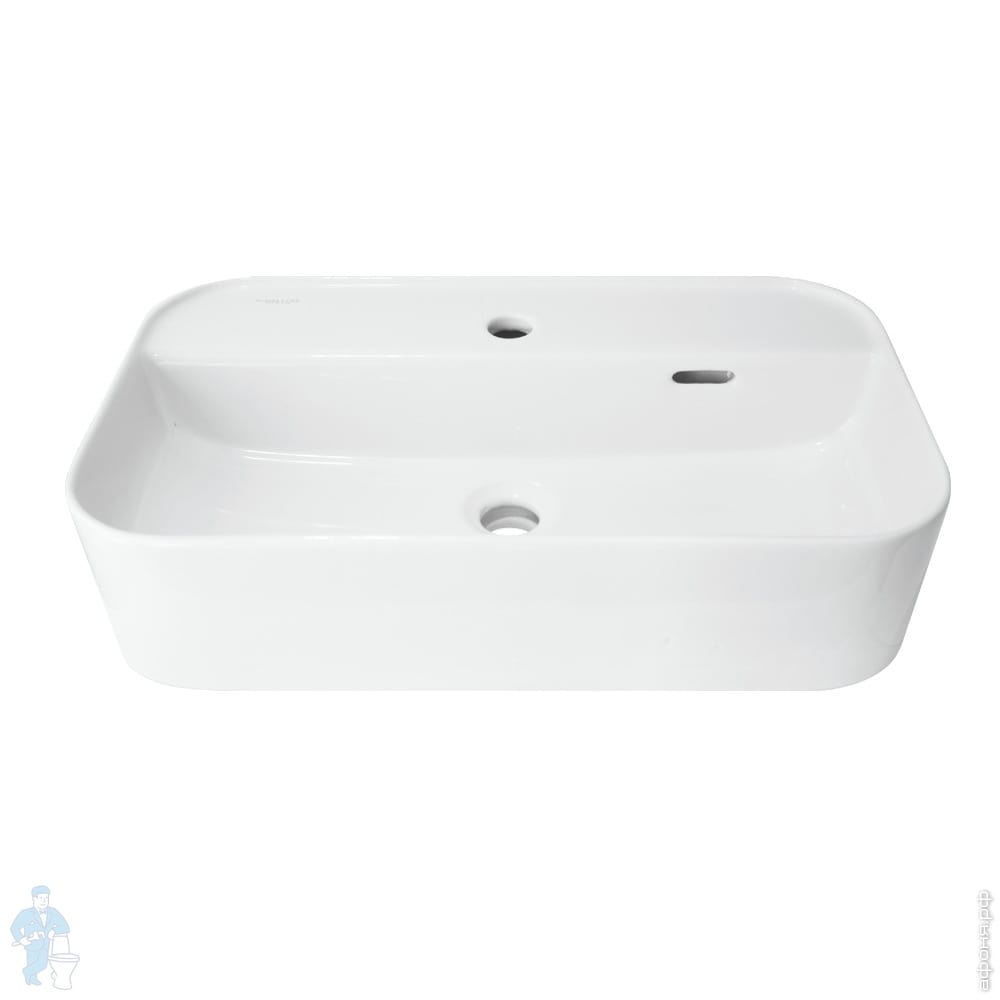 Умывальник Sanita Luxe INFINITY SHELF (Санита Люкс) накладной, белый ...