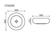 �������� ��������� Ceramicanova ELEMENT 360�360�120 ��� ���. ��� ���������, ����� ���. CN6050MW