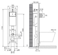 ����������� BelBagno 30 ��� ���������� ������� 1150�300�187��, �����. ����������, ��������� BB003-30