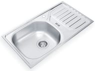 Мойка врезная Ukinox Classic 760х435 матовая нерж. сталь 0,6мм, слив 3 1/2, CLM 760.435 -GW6K 2L