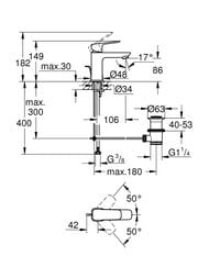 ��������� ��� �������� Grohe Cubeo �������������, ������ ����� 86��, ����: ������ ������� 1016942430