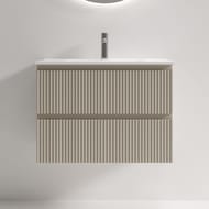 Тумба подвесная SANCOS Snob R 690х390х500, 2 ящика, доводчики, Beige Soft ,SNR70/39CE