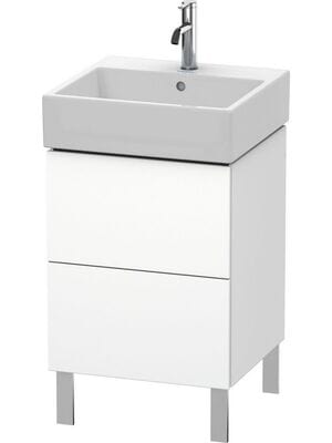 Тумба под раковину Duravit L-Cube 484х582х459 напольная, 2 ящика, белый матовый LC677401818