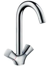 Смеситель Hansgrohe Logis M31 для кухни 220 мм двухзахватный, поворотный хром  71280000 — миниатюра 1