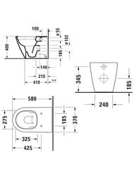 ������ ���������� Duravit D-Neo 2003090000 370�580�400 ������������ ����, ���������, �����