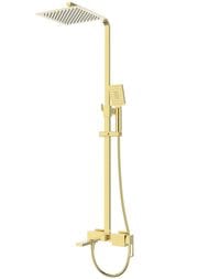 Душевая система BelBagno LUCE LUC-VSCM-ORO для ванны/душа,верхний и ручной душ,золото