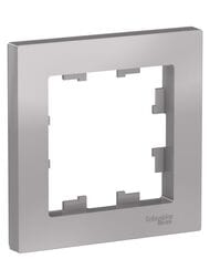 Рамка Systeme Electric ATLASDESIGN 1 пост алюминий ATN000301