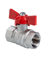 Кран шаровый 3/4"ВВ VALTEC Стандарт ГОСТ рукоятка бабочка, VT.122.N.05 — миниатюра 1