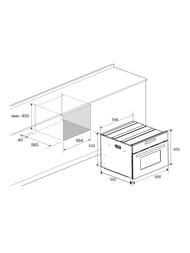 Духовой шкаф HAIER HMX-BDC399W (595х570х454) 40 л, компактный, с СВЧ, белый TD0038071RU