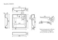 �������� ��� ���������� ������� Ceramicanova Quattro 600x600x123 ��, � ������������, ����� CN0101
