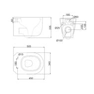 ������ ��������� AQUAme Hygiene, ������� SoftClose, ���� Invisible, ����� ������ AQM2019PRO-H