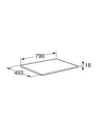 ���������� Roca ONA �� ��� ��� �������� 800��, 790x453x18, ����� ���. A857618510